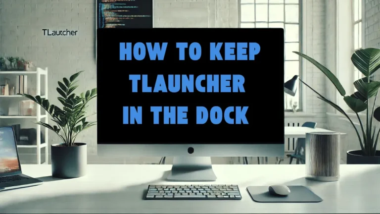 How to Keep TLauncher in the Dock